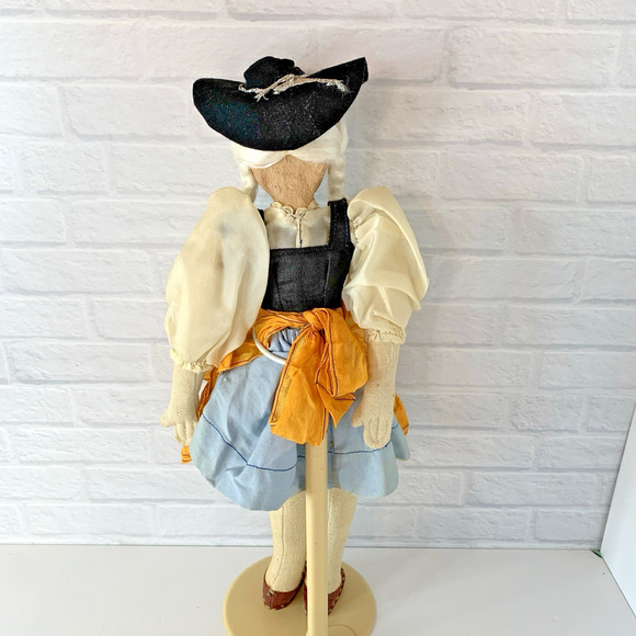 Vintage German Swiss Doll Composite Paper Mache 16 Inch - Picture 7 of 8